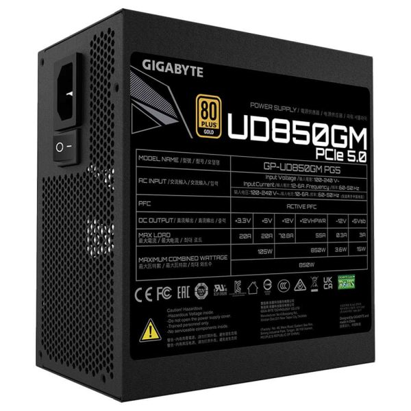 منبع تغذیه GIGABYTE مدل UD850GM PG5 توان 850 وات GOLD - تصویر 5